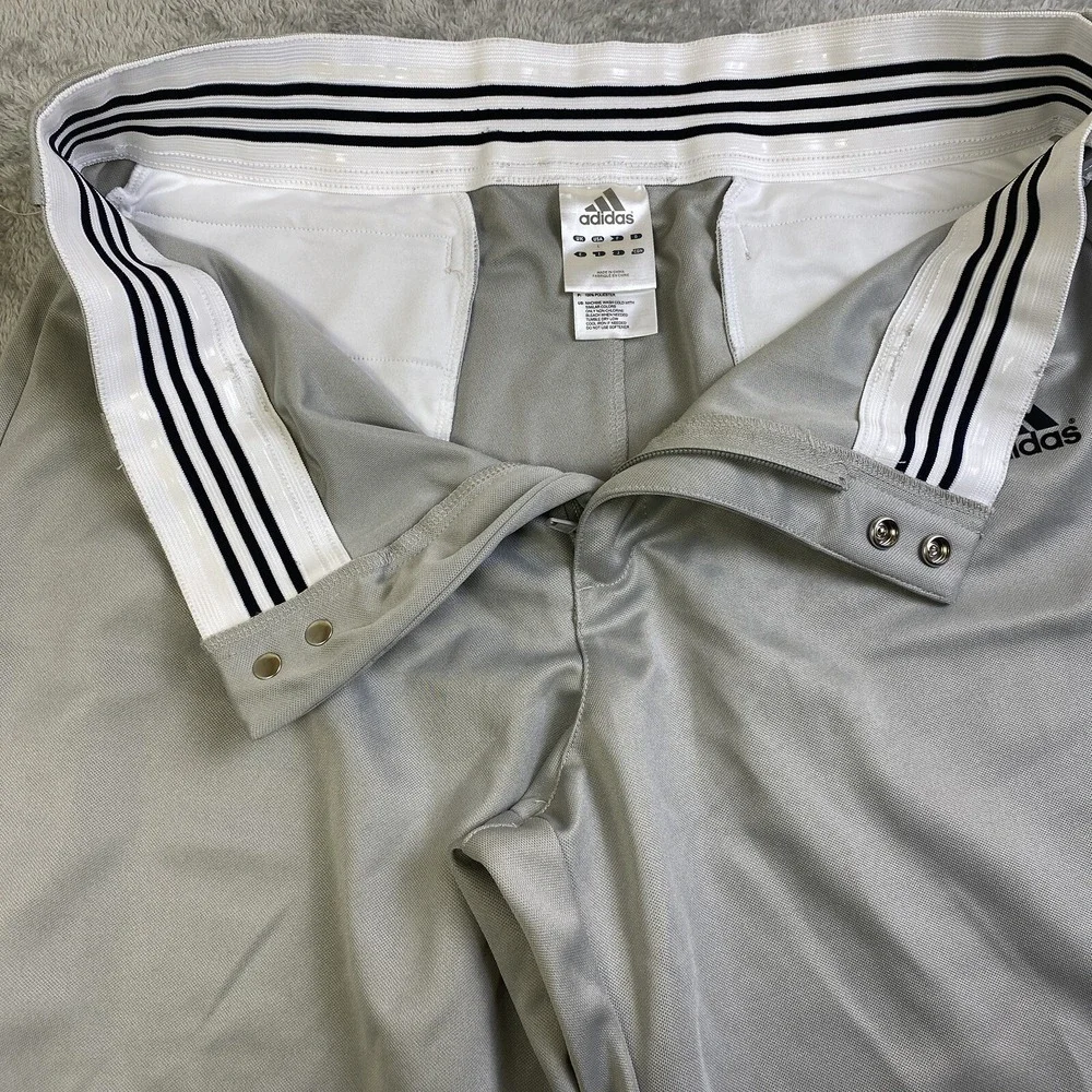 NWOT Adidas MBA Baseball Pants Men Sz L Gray Reinforced Climalite Silicone Grips